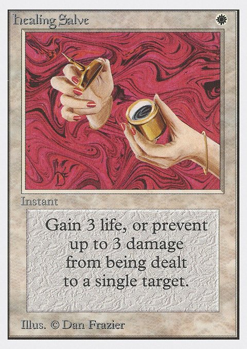 Healing Salve, Unlimited Edition #23, Magic: The Gathering card