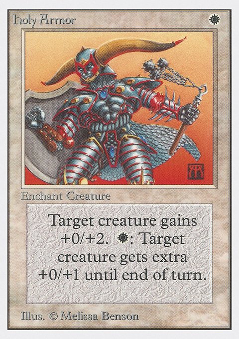 Holy Armor, Unlimited Edition #24, Magic: The Gathering card