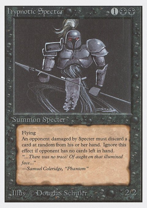 Hypnotic Specter, Unlimited Edition #113, Magic: The Gathering card