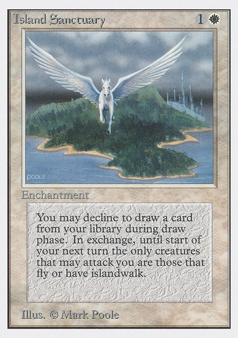 Island Sanctuary, Unlimited Edition #26, Magic: The Gathering card