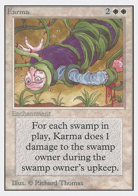 Karma, Unlimited Edition #27, Magic: The Gathering card