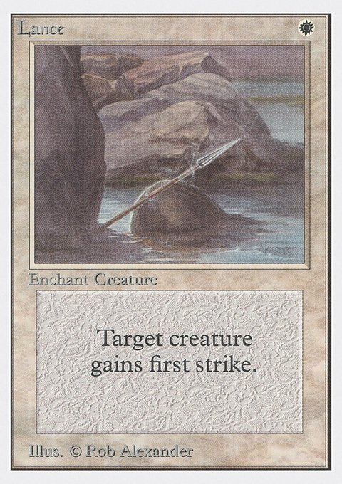 Lance, Unlimited Edition #28, Magic: The Gathering card