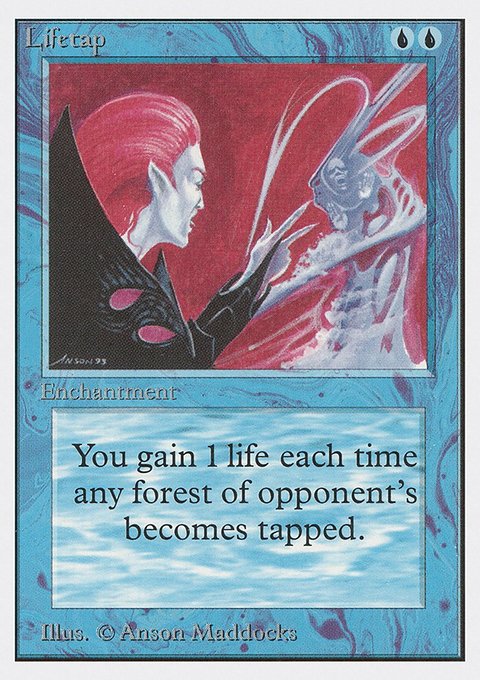 Lifetap, Unlimited Edition #62, Magic: The Gathering card