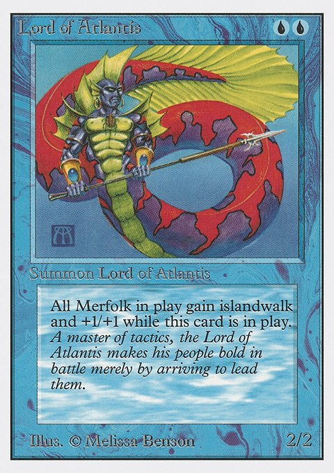 Lord of Atlantis, Unlimited Edition #63, Magic: The Gathering card