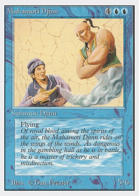 Mahamoti Djinn, Unlimited Edition #65, Magic: The Gathering card