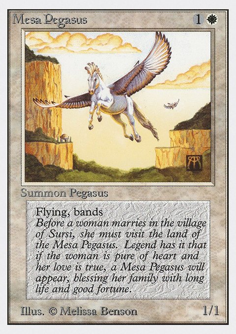 Mesa Pegasus, Unlimited Edition #29, Magic: The Gathering card