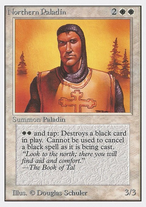 Northern Paladin, Unlimited Edition #30, Magic: The Gathering card