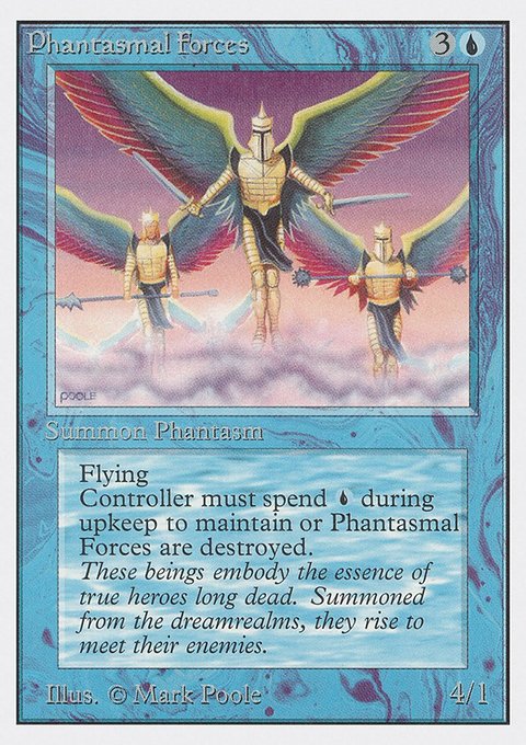 Phantasmal Forces, Unlimited Edition #68, Magic: The Gathering card
