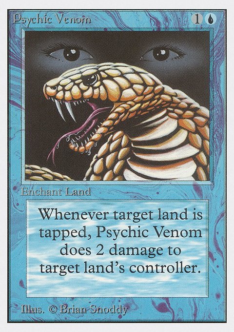 Psychic Venom, Unlimited Edition #76, Magic: The Gathering card