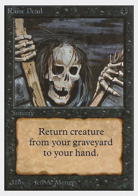 Raise Dead, Unlimited Edition #123, Magic: The Gathering card