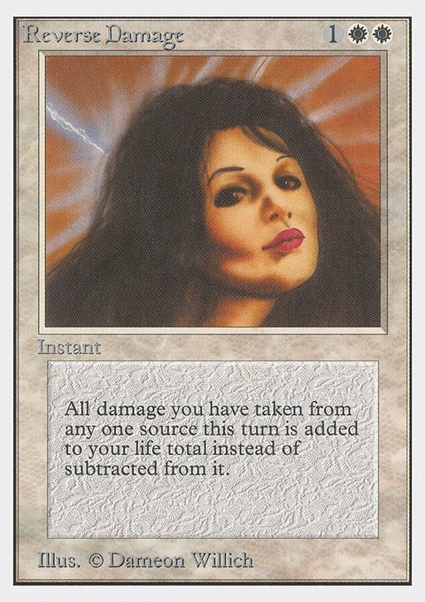 Reverse Damage, Unlimited Edition #36, Magic: The Gathering card