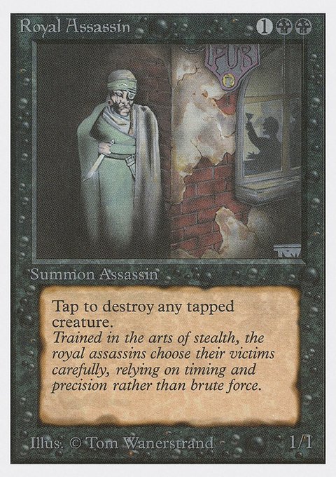 Royal Assassin, Unlimited Edition #124, Magic: The Gathering card