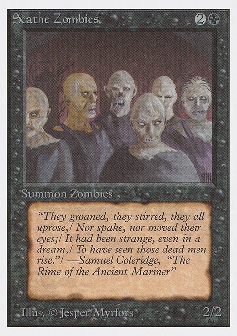 Scathe Zombies, Unlimited Edition #126, Magic: The Gathering card