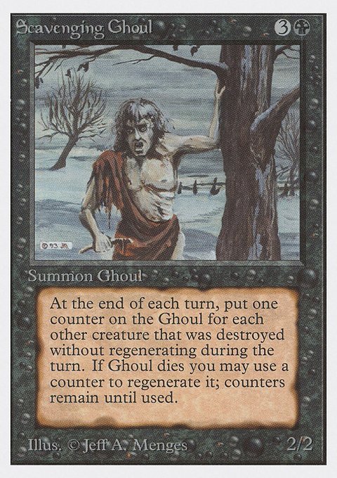Scavenging Ghoul, Unlimited Edition #127, Magic: The Gathering card