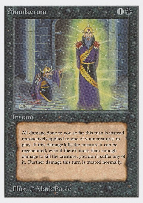 Simulacrum, Unlimited Edition #129, Magic: The Gathering card