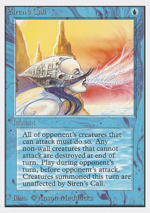 Siren's Call, Unlimited Edition #78, Magic: The Gathering card