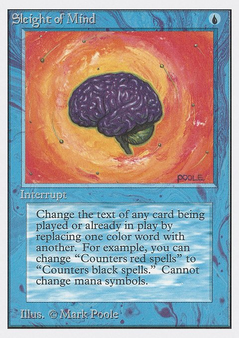 Sleight of Mind, Unlimited Edition #79, Magic: The Gathering card