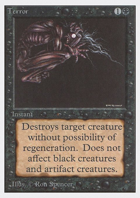 Terror, Unlimited Edition #131, Magic: The Gathering card