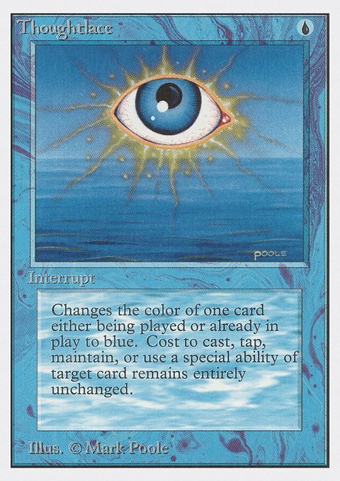 Thoughtlace, Unlimited Edition #83, Magic: The Gathering card