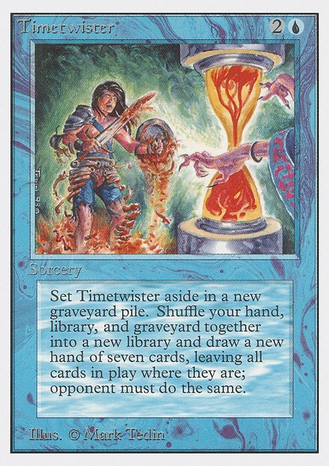 Timetwister, Unlimited Edition #85, Magic: The Gathering card