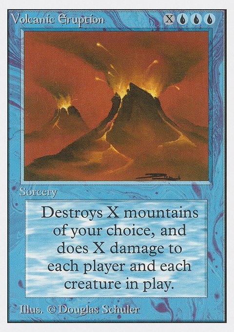 Volcanic Eruption, Unlimited Edition #89, Magic: The Gathering card