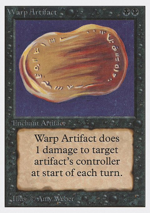 Warp Artifact, Unlimited Edition #134, Magic: The Gathering card