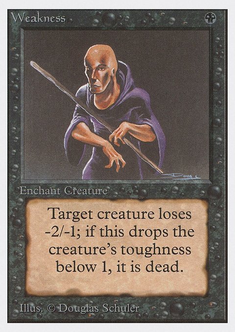 Weakness, Unlimited Edition #135, Magic: The Gathering card
