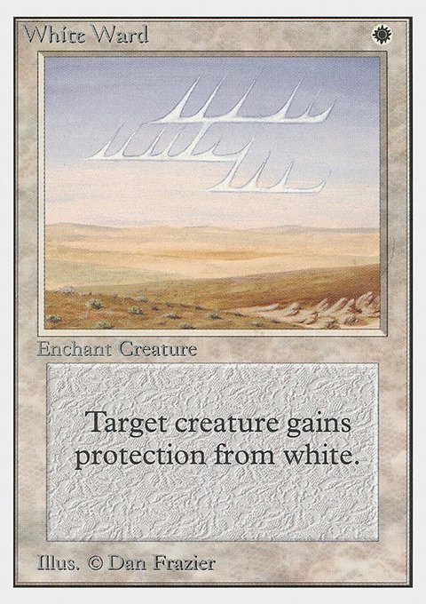 White Ward, Unlimited Edition #45, Magic: The Gathering card