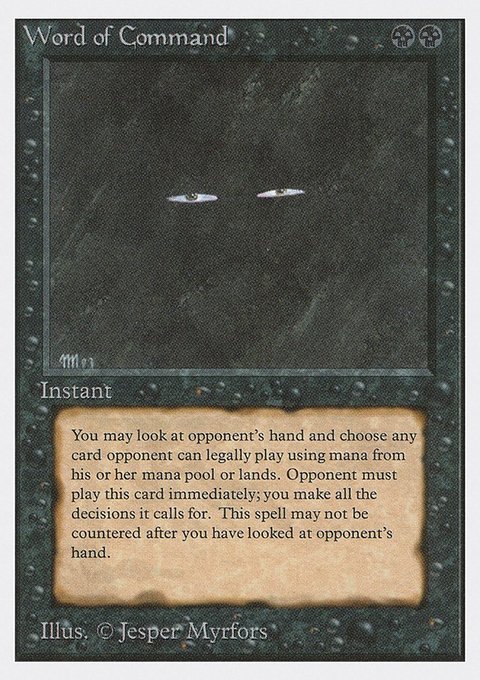 Word of Command, Unlimited Edition #137, Magic: The Gathering card
