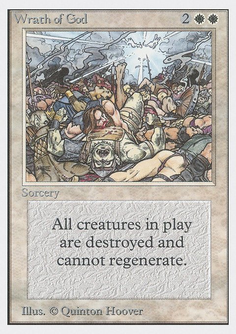Wrath of God, Unlimited Edition #46, Magic: The Gathering card