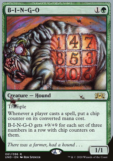 B-I-N-G-O, Unsanctioned #61, Magic: The Gathering card