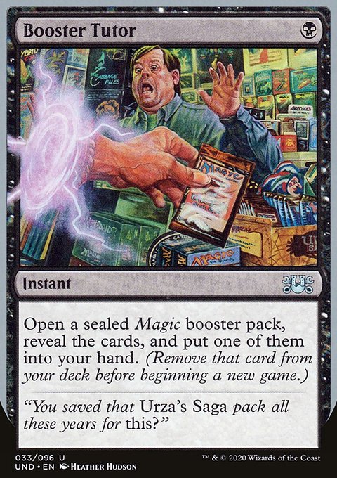 Booster Tutor, Unsanctioned #33, Magic: The Gathering card