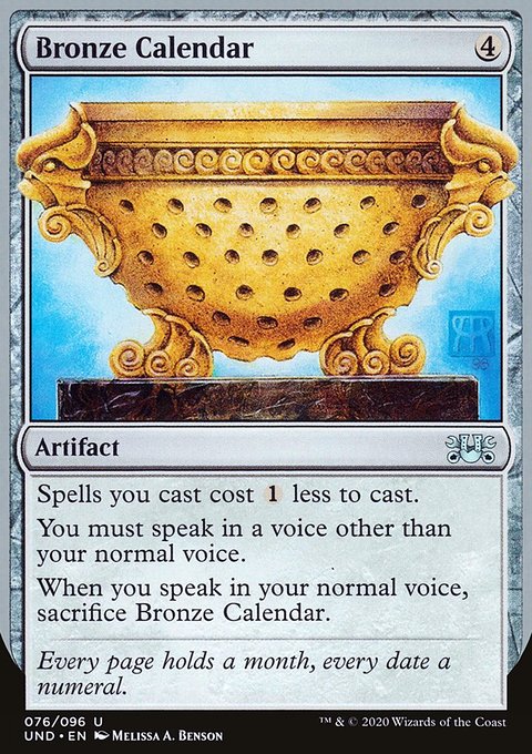 Bronze Calendar, Unsanctioned #76, Magic: The Gathering card
