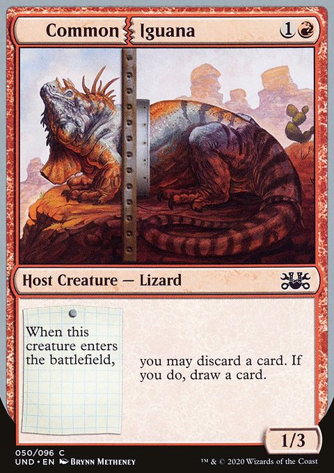 Common Iguana, Unsanctioned #50, Magic: The Gathering card