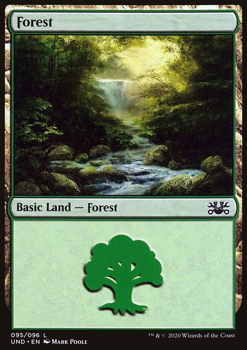 Forest, Unsanctioned #95, Magic: The Gathering card