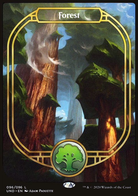 Forest, Unsanctioned #96, Magic: The Gathering card