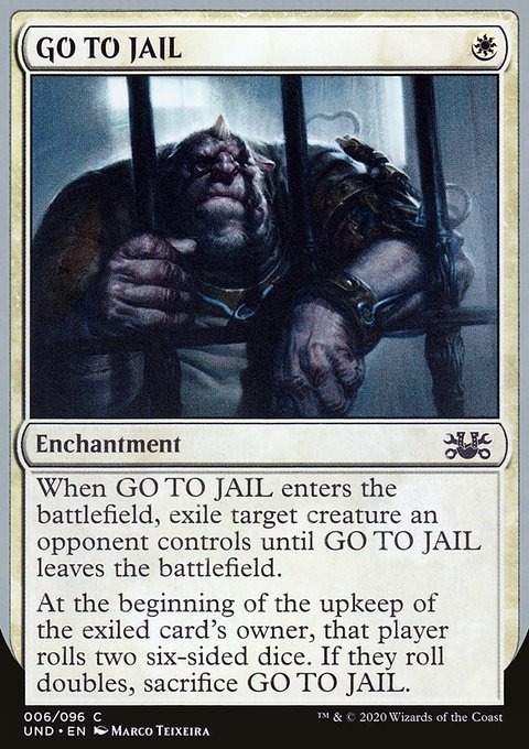 GO TO JAIL, Unsanctioned #6, Magic: The Gathering card
