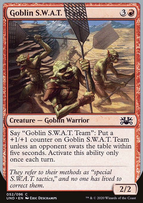 Goblin S.W.A.T. Team, Unsanctioned #52, Magic: The Gathering card