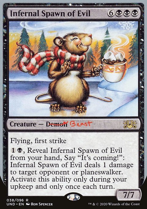 Infernal Spawn of Evil, Unsanctioned #38, Magic: The Gathering card