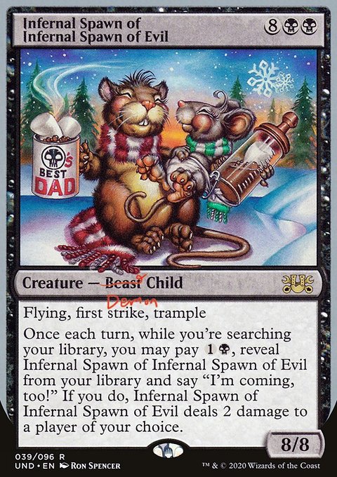 Infernal Spawn of Infernal Spawn of Evil, Unsanctioned #39, Magic: The Gathering card