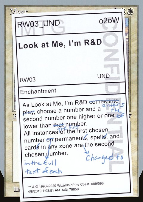 Look at Me, I'm R&D, Unsanctioned #9, Magic: The Gathering card