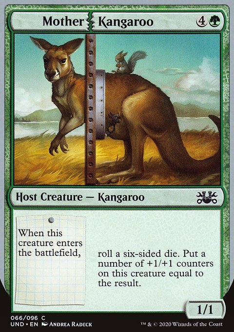 Mother Kangaroo, Unsanctioned #66, Magic: The Gathering card