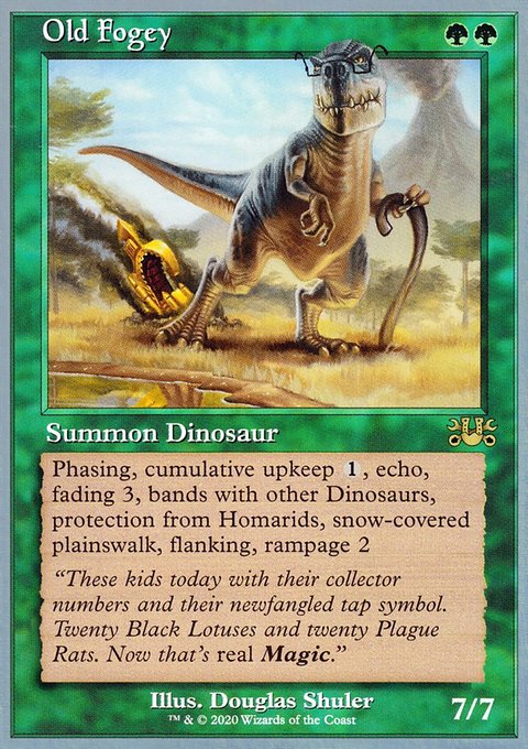 Old Fogey, Unsanctioned #67, Magic: The Gathering card
