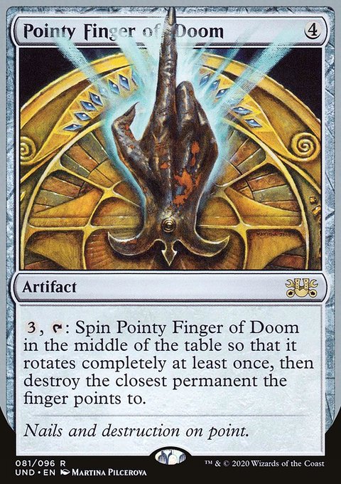 Pointy Finger of Doom, Unsanctioned #81, Magic: The Gathering card