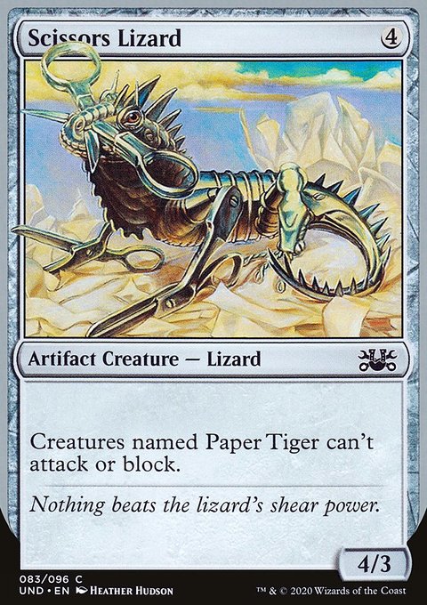 Scissors Lizard, Unsanctioned #83, Magic: The Gathering card