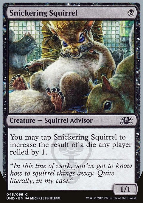 Snickering Squirrel, Unsanctioned #45, Magic: The Gathering card