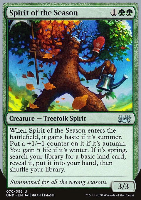 Spirit of the Season, Unsanctioned #70, Magic: The Gathering card