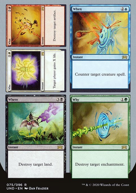 Who // What // When // Where // Why, Unsanctioned #75, Magic: The Gathering card