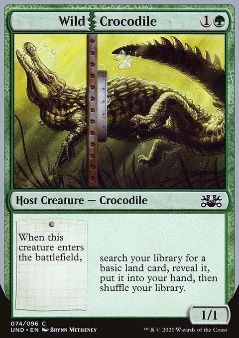 Wild Crocodile, Unsanctioned #74, Magic: The Gathering card