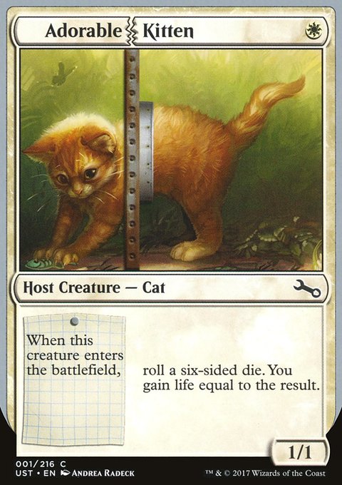 Adorable Kitten, Unstable #1, Magic: The Gathering card